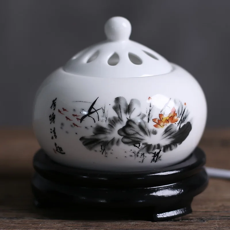 

Electric Incense Burner Scented Oven Perfume Diffuser Essential Oil Burner Aroma Burner Sandalwood Furnace Rosin Oil Heater