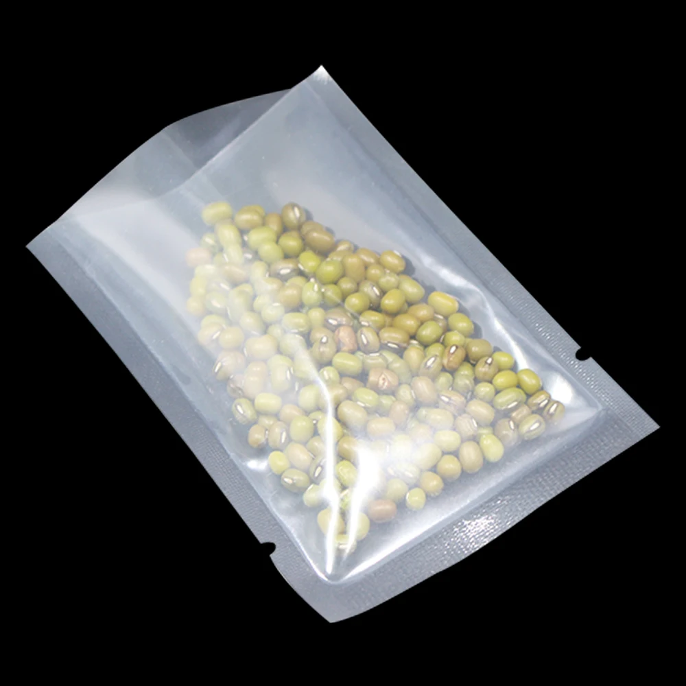 

10*15cm 100 Pcs/Lot Clear Open Top Vacuum Storage Bag For Freezed Food, Heat Seal Pack Bags For Tea Coffee Meat Plastic Bag