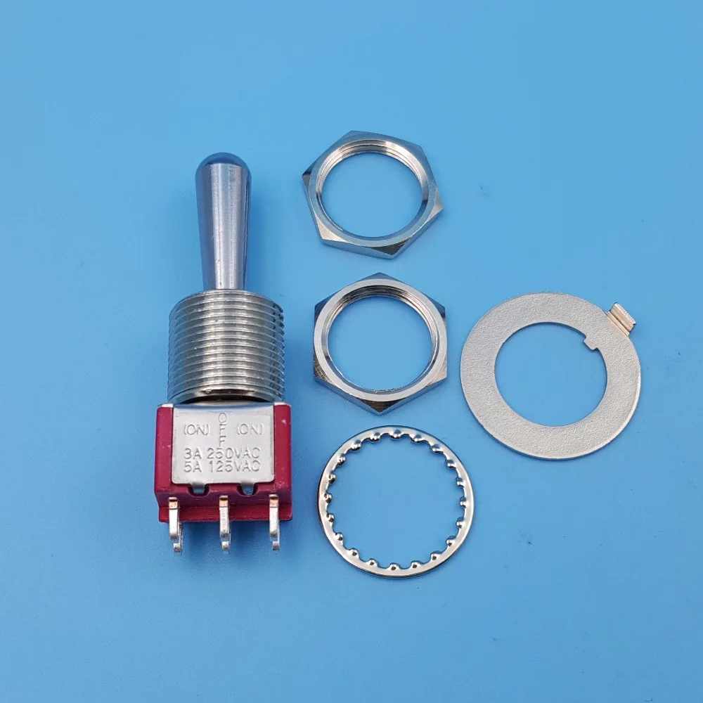 SH T8012A Z1 6Pin 3 Позиции Мгновенный мама OFF MOM массивной ручкой DPDT мини