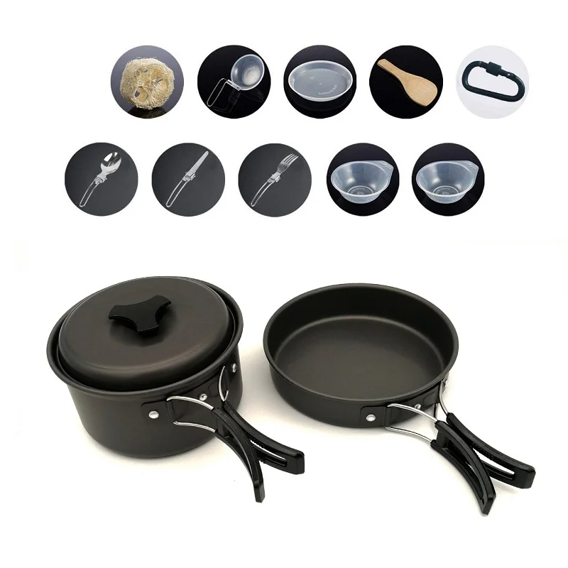 13 шт. кухонная посуда набор кухонной посуды для кемпинга приготовления пищи