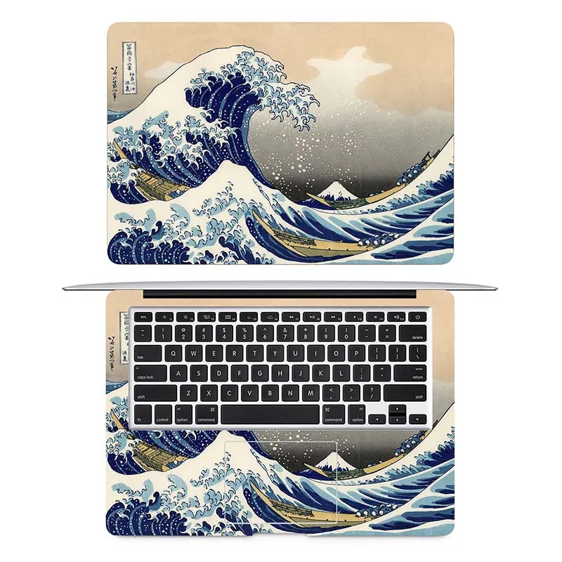 Японская Классическая картина наклейка для ноутбука Ukiyo e Macbook Pro Air Retina 11 12 13 15