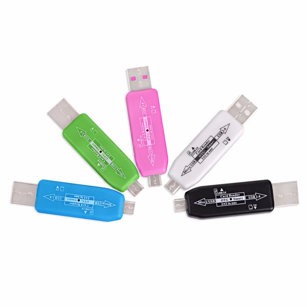 Новый OTG кард-ридер USB 2 0 концентратор Универсальный Micro TF адаптер комплект