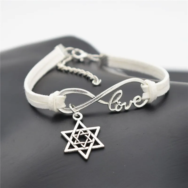 10 шт./лот Оптовая Продажа старинное серебро Маген Звезда Давида подвеска