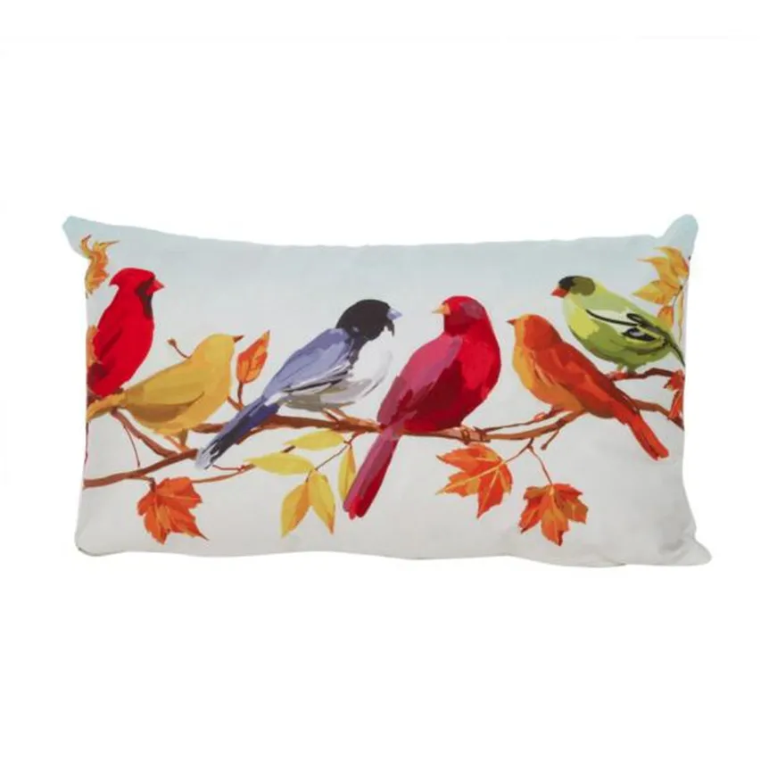 Наволочка Ouneed @ Милая квадратная наволочка с птицами для декоративных подушек