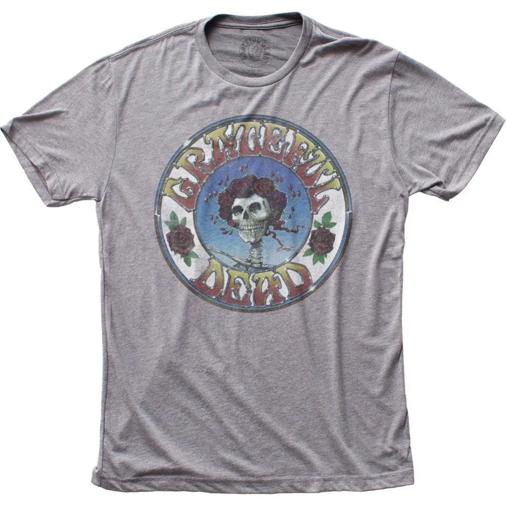 2018 Новое поступление аутентичная мягкая взрослая футболка с надписью Grateful Dead Skull
