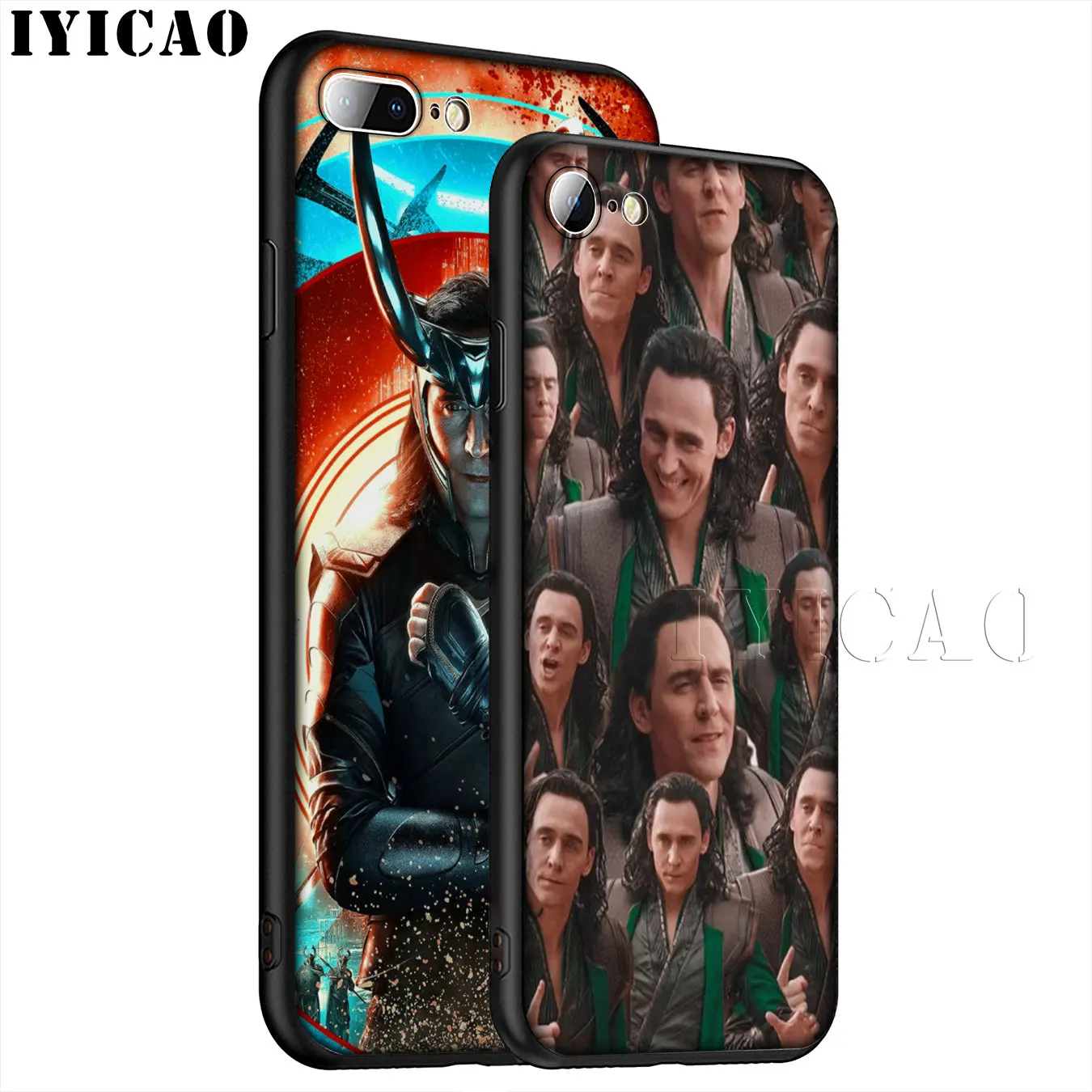 IYICAO Thor Marvel Loki Soft Silicone Phone Case for iPhone XR X XS 11 Pro Max 6 6S 7 8 Plus 5 5S SE TPU Black Cover |