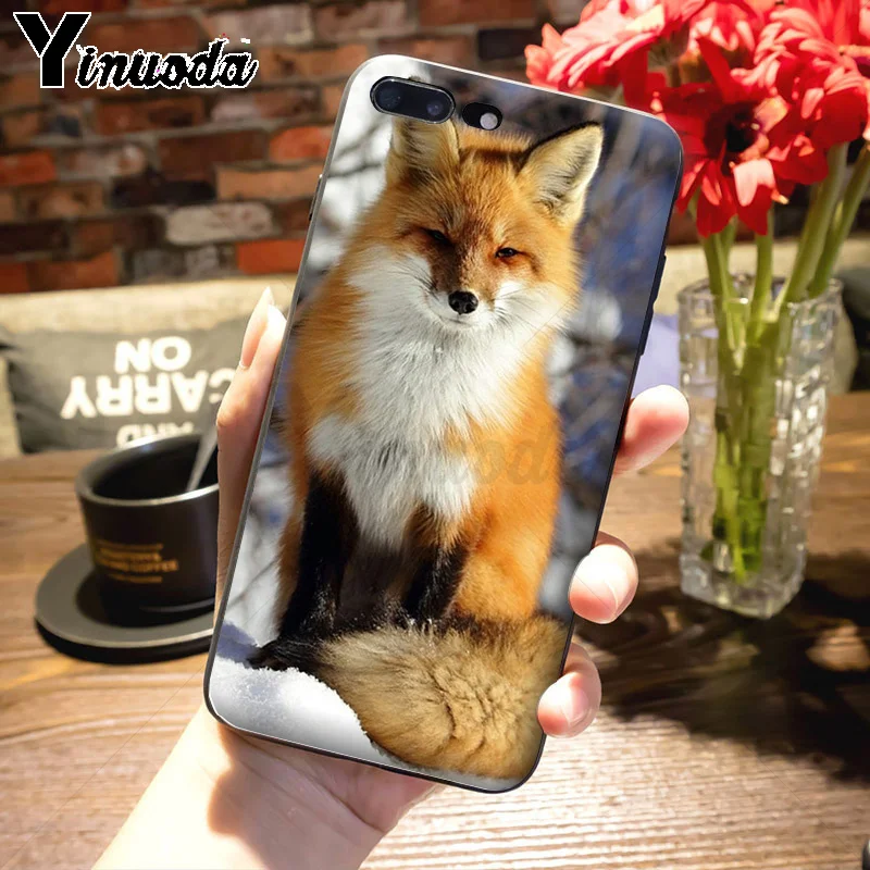 6 Yinuoda лиса в осенние листья лес Diy роскошный защитный чехол для телефона для iPhone 7plus 6S 7 8 8Plus X XS XR XS MAX 5 Чехол - Цвет: 6