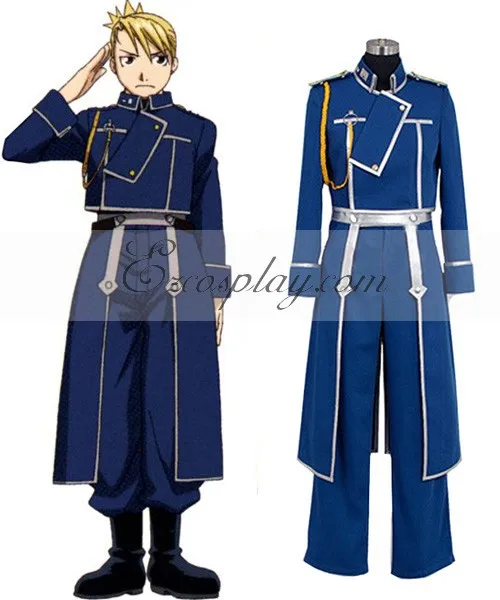 Цельнометаллический армейский костюм Alchemist Riza Hawkeye для косплея E001|cosplay costume|hawkeye