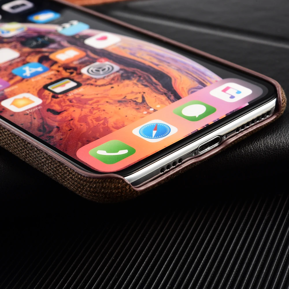 Чехол из хлопчатобумажной ткани ярких цветов для iPhone 6s 8 6 7 Plus 11 Pro мягкий тонкий XS