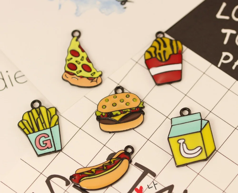 10 шт. высококачественное покрытие черный гамбургер молоко фри хот дог сплав