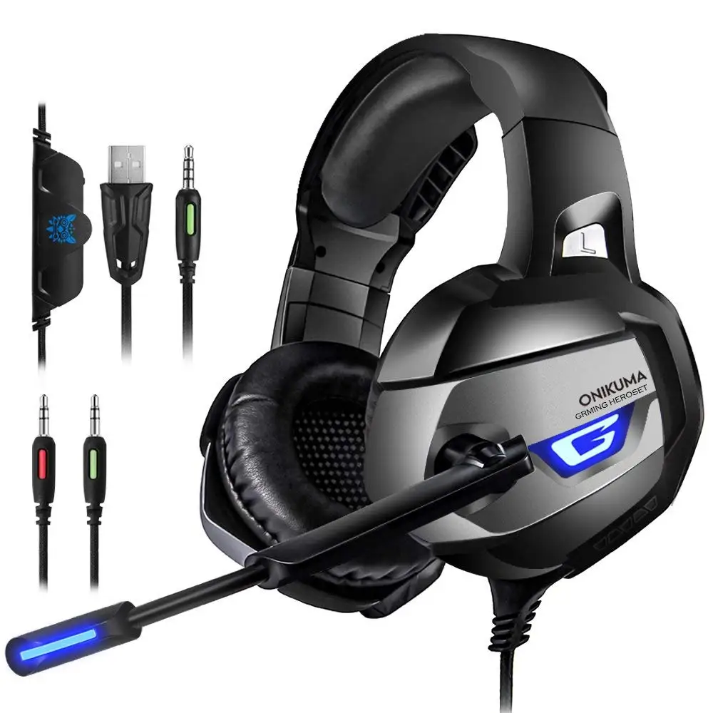 Игровая гарнитура для наушников PS4 Xbox One Switch Audio PC кристально чистый звук