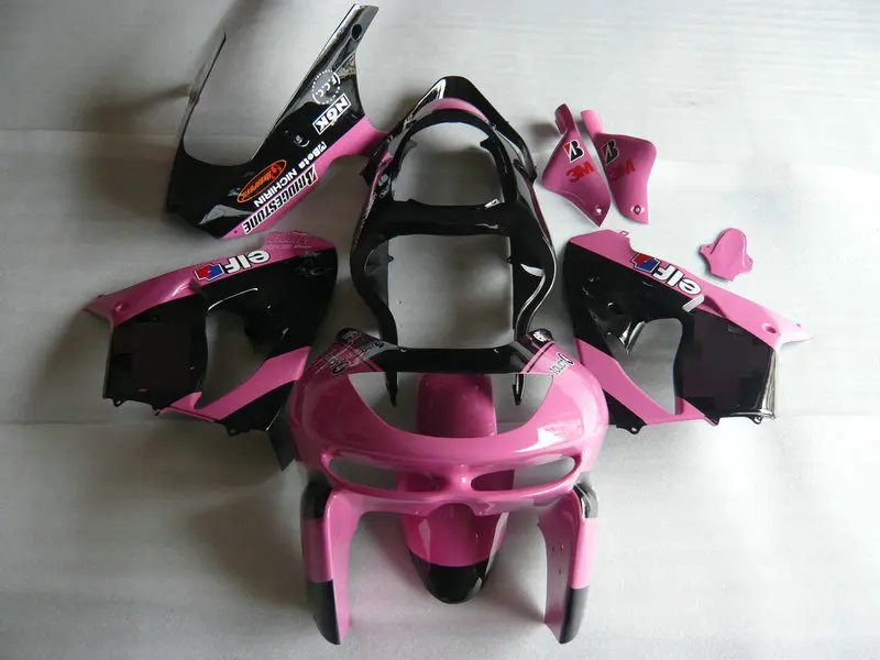 100% новый комплект обтекателей для KAWASAKI Ninja ZX9R 98 99 ZX 9R 1998 1999 ABS розовый черный +