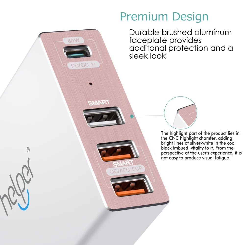87 Вт USB-C PD3.0 адаптер питания для Macbook XiaoMi HUAWEI ноутбук телефон и многое другое USB-C устройств