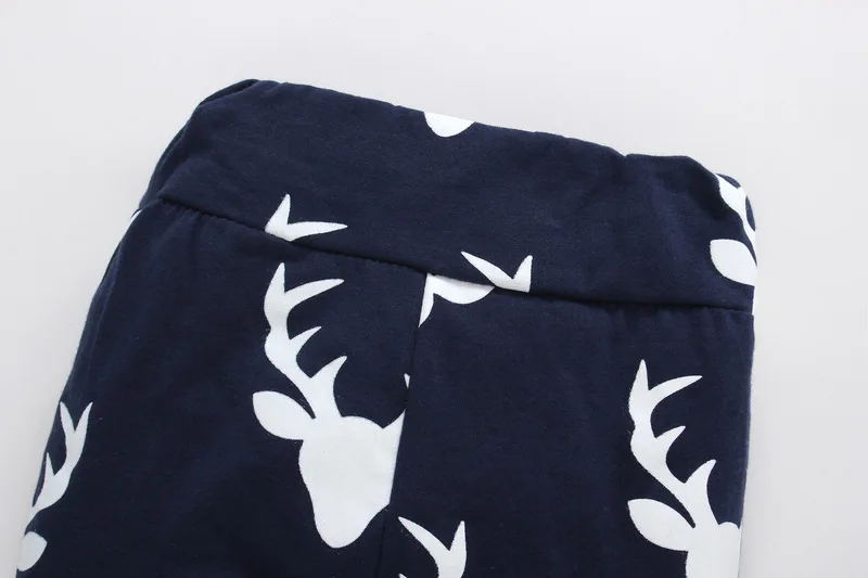 Baby boy girls clothing 3 pieces suit Hello world printed T-shirt + Deer printTrousers+ Hat Children Kids sets | Детская одежда и