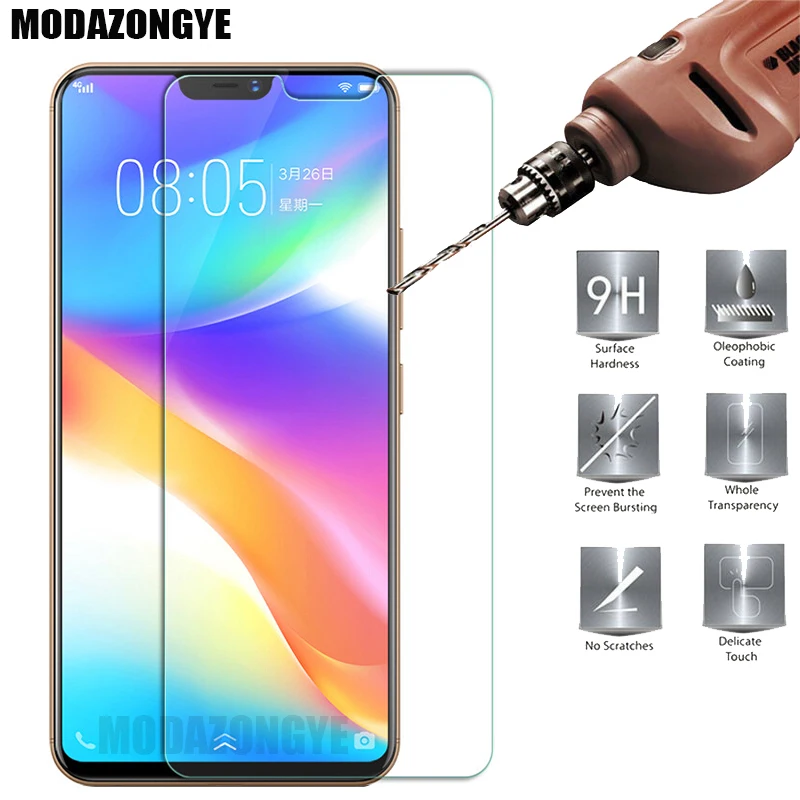 Защита для экрана Vivo Y81 закаленное стекло защитная пленка Glass Y 81 VivoY81 защита 6 22