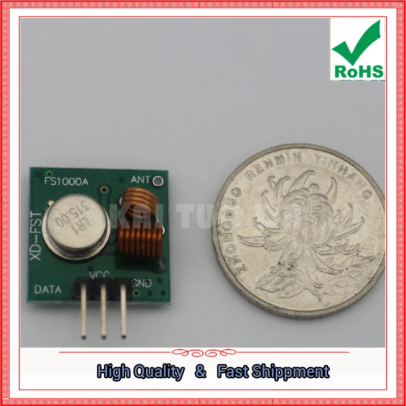 315M Transmitter Module 315MHZ Wireless Super Regeneration board 315 mhz (D2A3) | Электронные компоненты и
