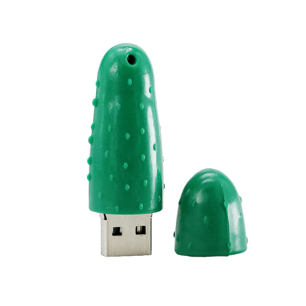 USB флеш накопитель в виде мультяшных овощей огурцов 256 ГБ 128 64 32 флешка с реальной