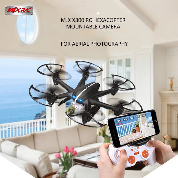 2 4G 4CH 6 осевой MJX X800 rc Дрон Квадрокоптер вертолет с C4005 HD FPV WI FI летающих в режиме