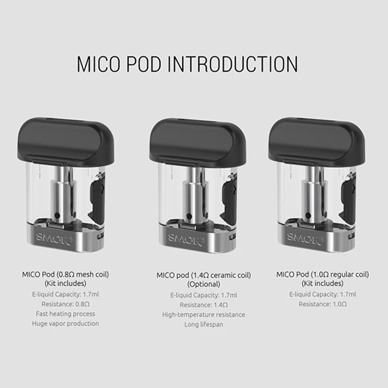 Испаритель SMOK MICO POD аксессуары для электронной сигареты атомайзер Core вейп бак
