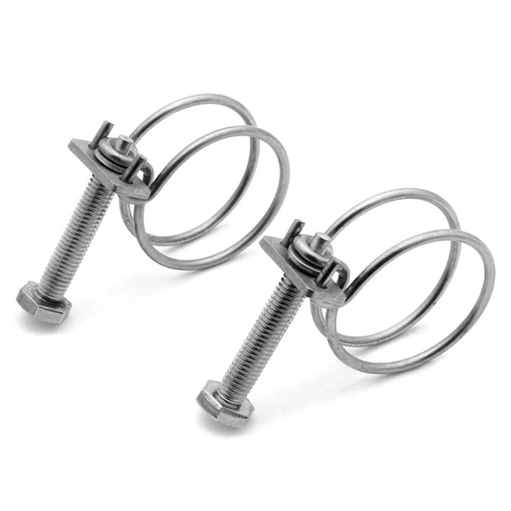 5 шт. сверхмощные двухпроводные шланговые зажимы из Нержавеющей Стали