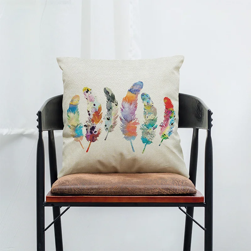 Наволочка для дивана LifeTree наволочка с принтом перьев домашнего декора подушка