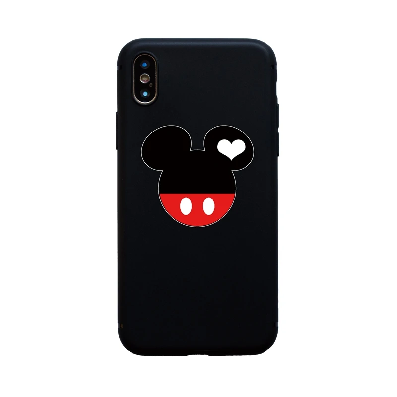Черные чехлы для телефонов iphone X 10 2018 пара Capa ipone 6 s Capinha 7 8 Plus 5 5S SE Coque carcasa задняя
