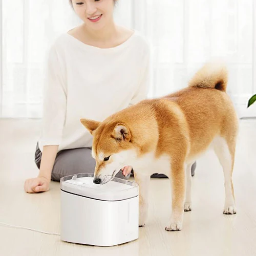 Milk White 1 Mijia котенок, щенок, домашнее животное диспенсер для воды для собак и кошек чистый белый цвет маленький питомец диспенсер для воды 2л - Цвет: Milk White