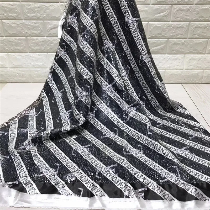 Блестящий материал высокое качество африканский тюль кружевная ткань вышитая