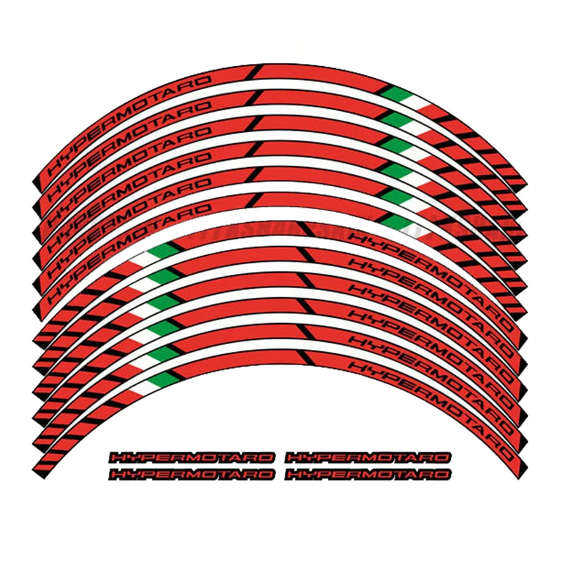 

FOR DUCATI HYPERMOTARD Motorcycle 3D thick rim wheel placer paper to protect the outer edge sticker