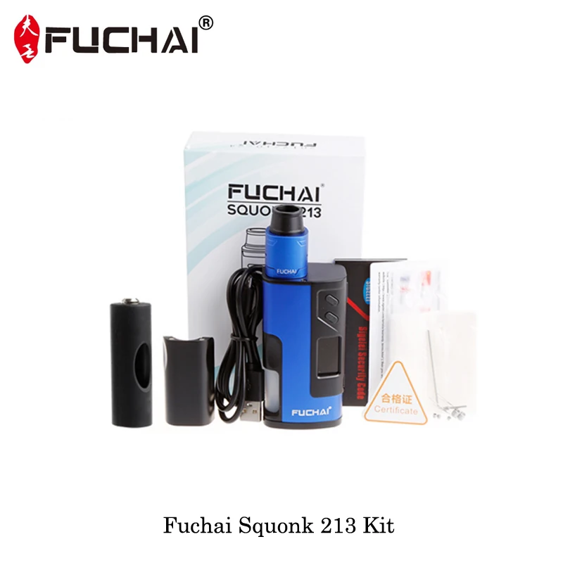 213 Вт оригинальные электронные сигареты Fuchai Squonk RDA катушки комплект Squonker поле Mod 510