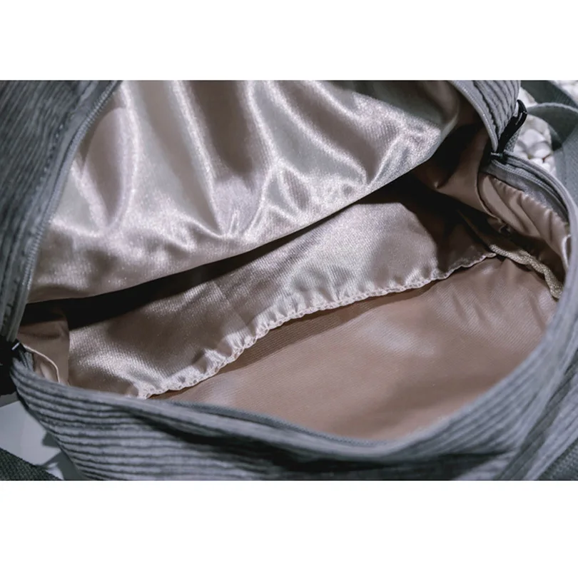 Милый вельветовый рюкзак карамельного цвета женская небольшая дорожная сумка