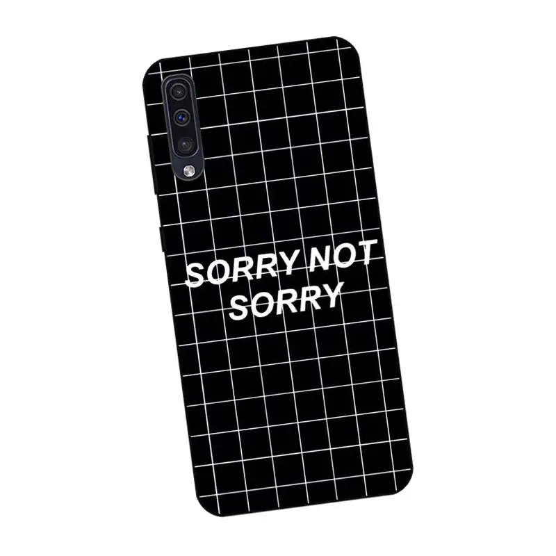 N407 Square Lattice Black Silicone Case For Samsung Galaxy A2 Core A6 A7 A8 A9 A10 A30 A40 A50 A60 A70 A80 A90 5G A20E Plus |