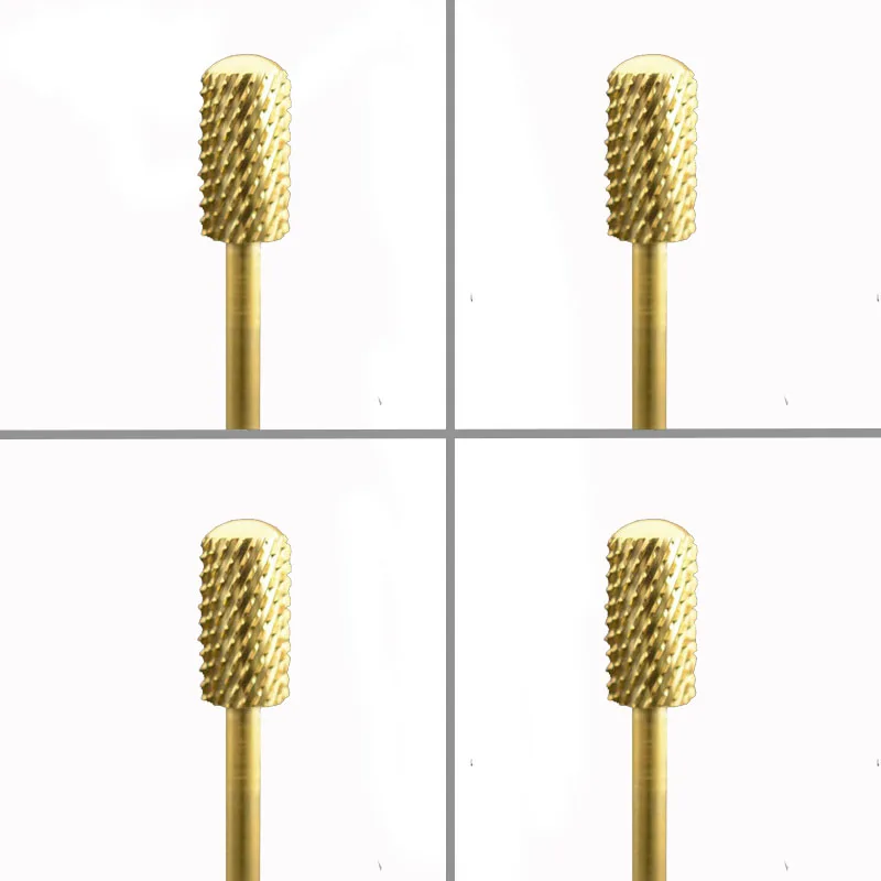 

4pcs Carbide Nail Drill Bit - Small Barrel Smooth Top Bit - C