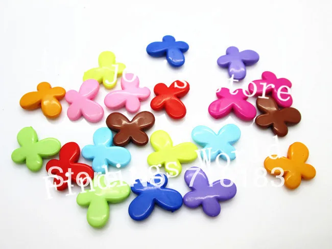 Смешанный 150 шт. спрей Краски Бабочка Акриловые бусины акриловые Распорки бисер