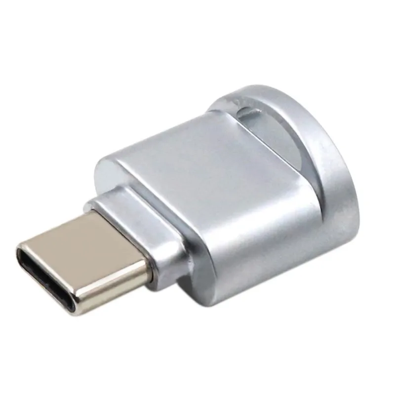 S Мини металлический USB 3,1 type C Micro SD TF считыватель карт OTG адаптер для смартфона планшет кардридер дропшиппинг - Цвет: S