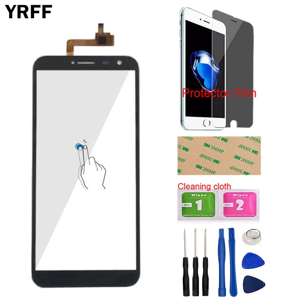 Black With Tools 5,5 ''телефон сенсорный экран для Dexp Ixion Z255 сенсорный экран дигитайзер Панель переднее стекло сенсор Инструменты для ремонта защитная пленка - Цвет: Black With Tools