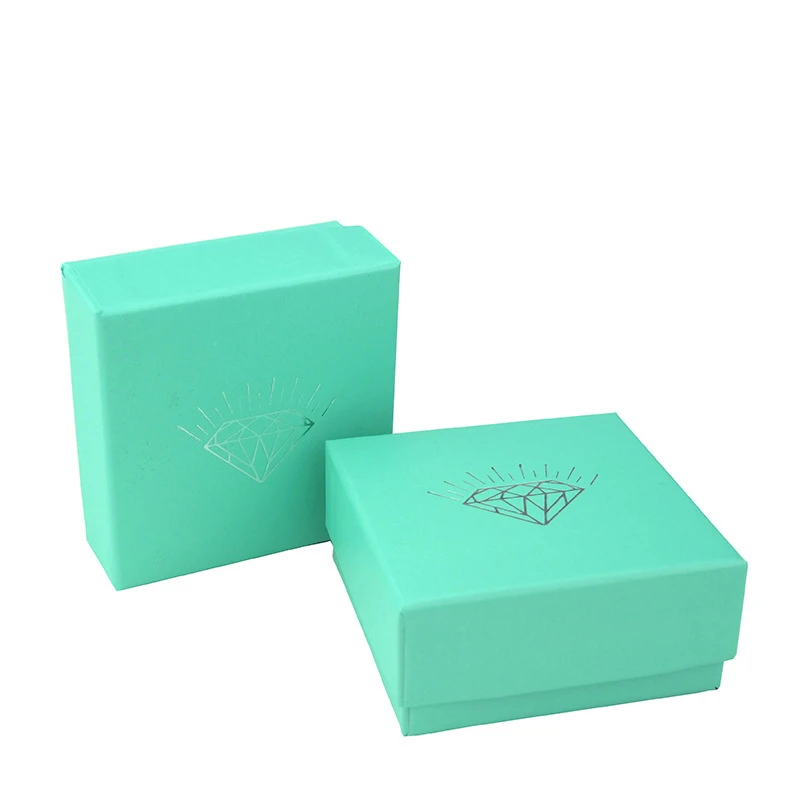 IDESTINY 11.11 High Quality Paper Packaging Blue Color Gift Boxes with Diamond Wholesale Jewelery Pendant Box Size 7.5*7.5*3.5cm | Украшения