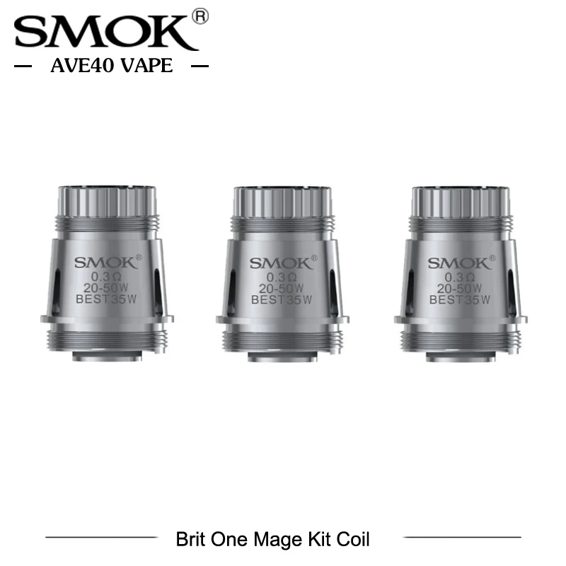 3 шт./лот 100% оригинальные электронные катушки для сигарет Smok brit mage один комплект