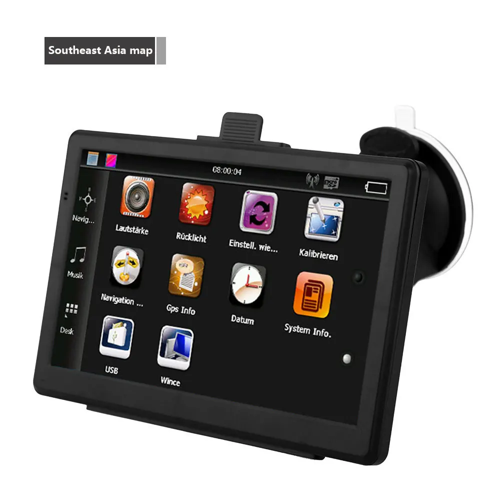Vehemo 7 дюймов gps навигация автомобиля голосовой трансляции распознавания речи для FM излучения Pratical сенсорный экран карта