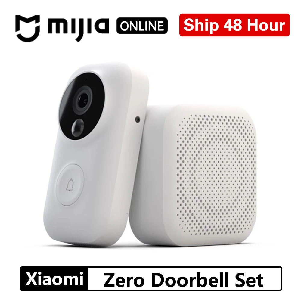 Xiaomi Zero AI распознавание лица 720P ИК ночного видения видео дверной звонок набор обнаружения движения SMS Push домофон Облачное хранилище