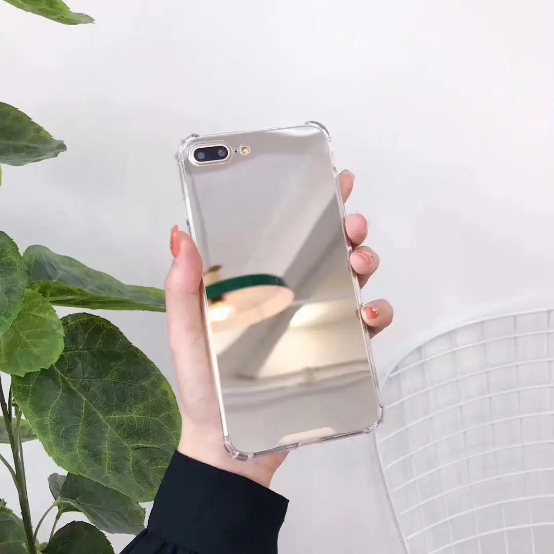 Weloan Gasbag противоударный зеркальный чехол для iphone XR 7 8 XS MAX XSmax X 10 6 6S Plus 7Plus 8Plus Airbag мягкие чехлы для телефонов из ТПУ