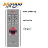 ip66 outdoor wg26 fingerprint password keypad access control reader for security door lock system gate opener use