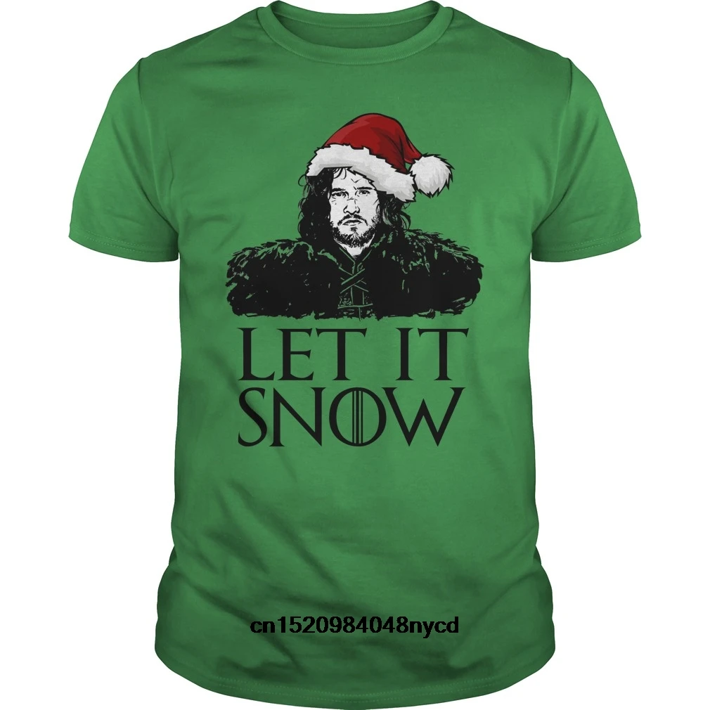 Забавные футболки LET IT SNOW для меня фанаты 2018 модная футболка мужская | Мужская