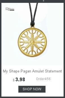 My shape колье с кулоном в стиле викингов компас Vegvisir колье Helm of Awe Aegishjalmur скандинавский кулон с рунами ожерелье s скандинавский амулет