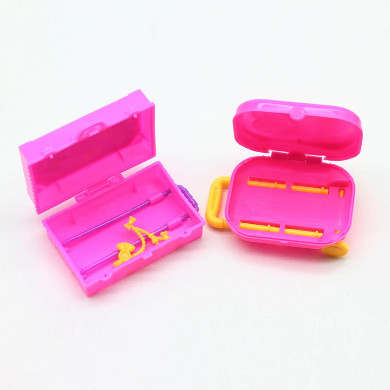 Модная мебель детские игрушки игровой дом 3D дорожный поезд чемодан для Кукла