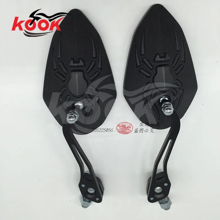universal motorcycle Accessories motocross rearview mirrors Spider Decoration moto side mirror for yamaha honda suzuki kawasaki |