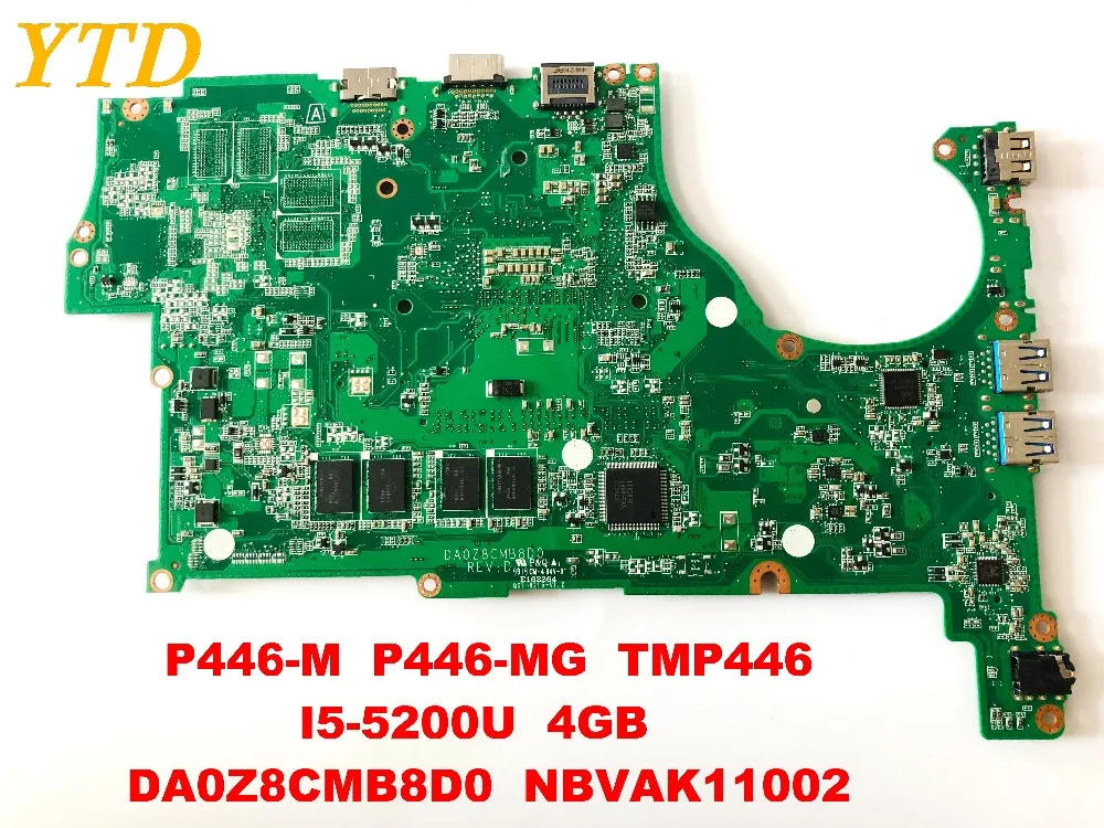 Оригинальный Для ACER P446-M P446-MG TMP446 Материнская плата ноутбука I5-5200U 4 Гб DA0Z8CMB8D0 NBVAK11002