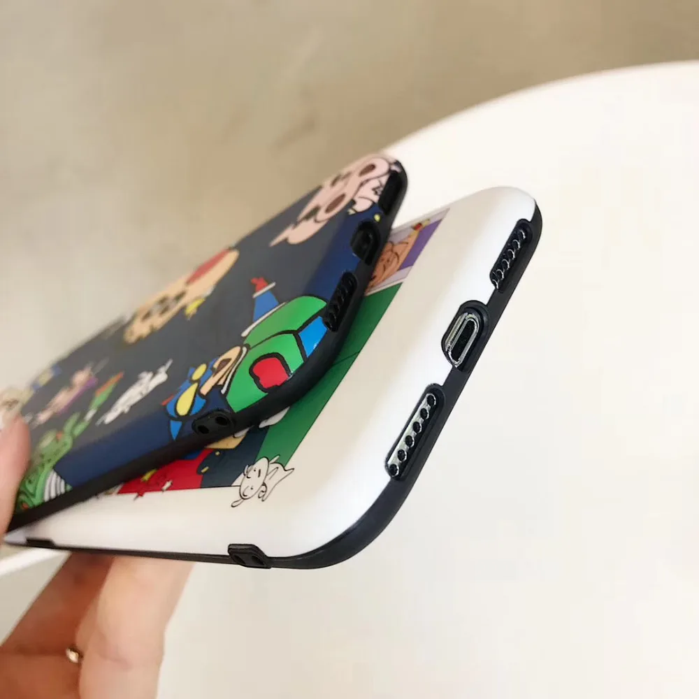 Забавный чехол для iphone 6 6s 6plus 7 8 plus X 10 9 XS MAX мягкий IMD Силиконовый Модный |