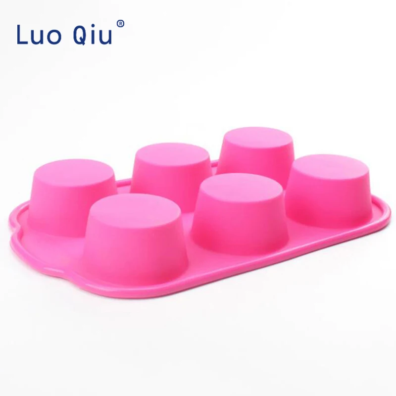 Силиконовая форма 6 отверстий в форме макаруна ручная работа для мыла сделай сам