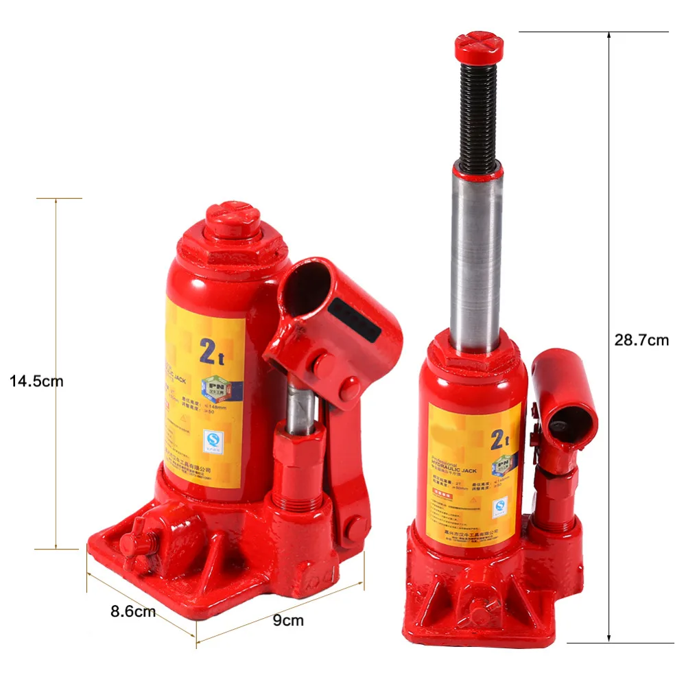 

2T Capacity Car Lift Hydraulic Jack Automotive Lifter Vehicle Bottle Jack Repair Lifting Tool